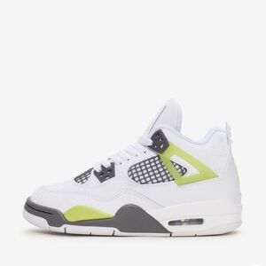 Jordan Kids White and Green Sneakers